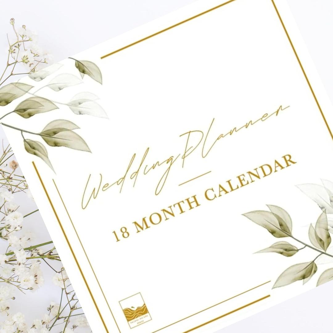 I Do Wedding Planning Calendar 18 Month Undated Wedding Planner Alternative, Bridal Organizer with Stickers & Checklists, Engagement Gift for Bride, Wedding Countdown Calendar