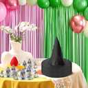 Tlswshsy 18 Pcs Princess Crowns and Witch Hats Set, Witches and Princess Party Favors, Queen Wizard Hats Decoration for Birthday Costume Cosplay Halloween Party Supplies Photo Props