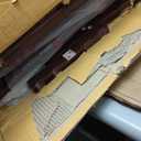 Amazon Basics Classic Foldable TV Dinner Tray Table with Storage Rack, 14.6 L x 19 W x 26 H inch, Espresso, 4-Pack