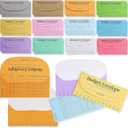 Juvale Cash Envelopes for Budgeting System - 6.75 x 3.25 In, A6 Binder Size, Multicolor, 96 Count - Money Envelopes for Cash with Tracking Ledger