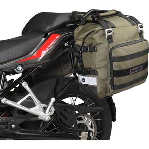 Rhinowalk Motorcycle Saddlebag Waterproof Motor Luggage Pack Quick Release Motorbike Side Bag 20L Fits Most Adventure and Sports Bike Motorcycle Racks(Green, 1 Pack)