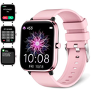Smartwatch for Women  Call, Fitness Tracker, Heart Rate & Sleep Monitor, 1.69" Touch Screen, Waterproof  For Android & iPhone, Pink
