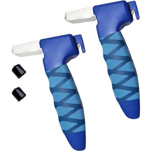 2 Pack Car Door Handle for Elderly, 3-in-1 Multifunctional Handle Assist, Auto Cane Portable Vehicle Support Handle Door Assist Bar, Max Load 500 Lbs, Anti-Slip Design, Blue