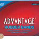 Alliance Rubber 26125 Advantage Rubber Bands Size #12, 1 lb Box Contains Approx. 2500 Bands (1 3/4" x 1/16", Natural Crepe) , Beige