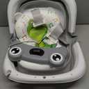 BUNWAG Baby Bathtub, Collapsible Newborn Bathtub for Infant to Toddler with Soft Cushion and Thermometer,Portable Travel Newborn Tub with No-Slip Feet, Baby Shower Gifts, 0-12 Months Baby Bath, Grey