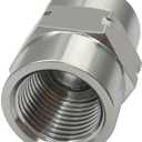 Beduan Stainless Steel Reducing Coupling Adapter 1/2" NPT Female x 1/4" NPT Female Hex Coupler Pipe Fitting for Air Water Gas Oil(Pack of 2)