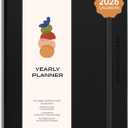Anecdote 2026 Planner: 52 Week Daily Planner, Yearly, Monthly & Weekly Workflow for Planning Your Success  Vegan Leather Hardcover, Start Anytime & Achieve your Goals - Black