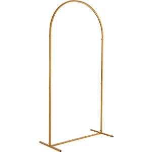 Ochine Gold Metal Wedding Arches for Ceremony, Metal Garden Arch Stand Metal Wedding Arches Stand Iron Arch Backdrop Stand Balloon Arch Stand for Garden Climbing Plants Wedding Party Decoration