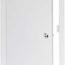 10" x 20" Lockable White Metal Access Panel. Service Shaft Door Panel with Key. Plumbing, Electricity, Heating, Alarm Wall Access Panel for Drywall. Bathroom Services Access Hole Cover.