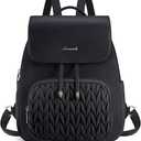 LOVEVOOK Mini Backpack for Women, Small Backpack Purse for Travel Work Cute Backpack Daypack With Anti-theft Pocket Mini Bag for Daily College Shopping, Black