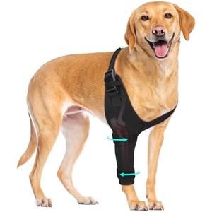 Pawfun Dog Elbow Protector Brace, Dog Leg Sleeves Anti-Licking for Arthritis, Hygroma, Pressure Sores, and Calluses, Dogs Elbows Pads & Shoulder Brace for Elbow Dysplasia and Injury Recovery, Right M