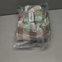 misaya Round Fitted Tablecloth with Elastic Edge, Buffalo Plaid Waterproof Vinyl Flannel Backed Table Cloth Cover Fits 45"-56" Round Tables for Dinner, Outdoor, Picnic, Khaki White Check