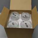 TUZAZO 20 Oz Glass Tumblers with Lids and Straws - 4 Pack Ribbed Glass Iced Coffee Cup with Straw and Lid, Thicken Glasses, Ideal for Smoothieds, Cocktails, and Juices