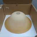 Giluta Floor Lamp Glass Shade Replacement Globe -Fitting Opening 1.625" Elegant Style Light Fixture Shade, Height: 4.75 inch, Width: 12 inch. Lipless