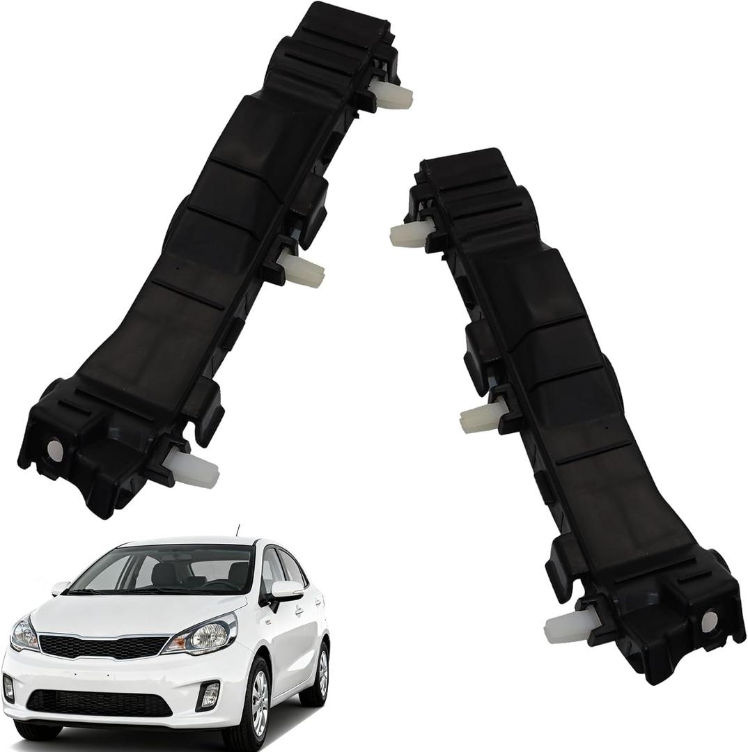 XQSMWF 2PCS Front Bumper Support Bracket Compatible with Kia Rio 2012-2017 1.6L, Replaces 865131W200 865141W200 Left & Right Side Bracket Bumper Mount Support