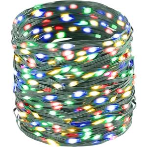Tcamp 306FT 1000 LED Christmas Tree Lights Outdoor Indoor String Lights with Memory Timer Function, 8 Modes Green Wire Fairy String Light for Xmas Tree Holiday Party Decor (Multicolor)