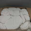Pacific Coast Goose Feather Down Fiber Comforters King Size, Extra Fluffy White Duvet Insert, Ultra-Soft, Breathable, All Season Hotel Luxury Bedding Comforters, 8 Corner & Center Loops (106"x90")