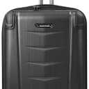 Traveler's Choice Polycarbonate Hardside Expandable Spinner Luggage, Brushed Metal, Silverwood I (21-Inch)