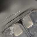 Snackle Box Container, Stainless Steel Portable Snack Containers with Lids, 6 Compartment Divided Serving Tray, Clear Storage Organizer for Fruit Candy Nuts Veggie, Perfect for Road Travel Party