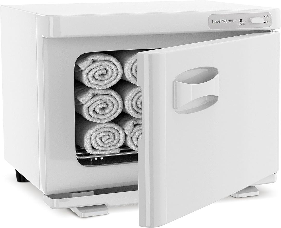 Hot Towel Warmer SalonDepot 8L Capacity Spa Towel Warmer with Compact Design for Salon, Barber Shop, Massage & Facial (White)