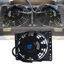 6 Inch Slim 650CFM Radiator Cooling Fans Universal Slim Pull 12V 80W Direct Replacement Electric Fan with Mount Kit