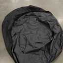 Sunnydaze Round Outdoor Fire Pit Cover - Heavy-Duty 300D Polyester and PVC with Drawstring Closure - Black - 58-Inch (58" x 24")