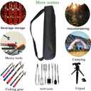 Multi-Purpose Duffle Bag for Sports Gear & Tripod Storage - Heavy Duty Waterproof Organizer for Camera Stand, Mic, Grill Tools, Camping Equipment (17.72''(L) x3.15''(H))