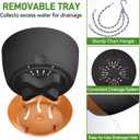 10 Inch Hanging Planters for Indoor & Outdoor Plants (2 Pack) - Self-Watering & Drainage Flower Pots with 2 Kinds of Plant Hangers for Home Decor & Garden (Deep Gray, 10 in)