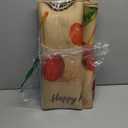 Cherry Kitchen Rugs Set of 2 - Cotton Linen Blend Floor Mats(17.7''x29.5''+17.7''x47'') - Washable Non-Slip Kitchen Mats for Home Office Bedroom Bathroom Laundry