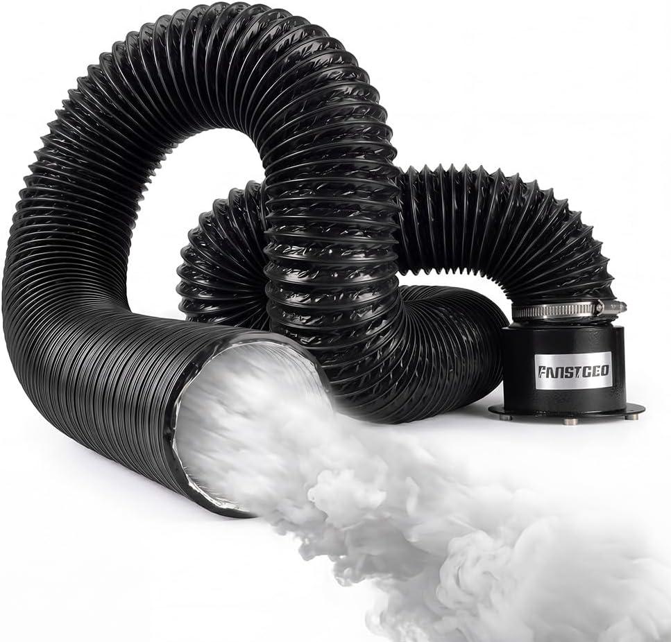 20Ft Heat Resistant Fog Machine Hose Quick Connect Smoke Duct