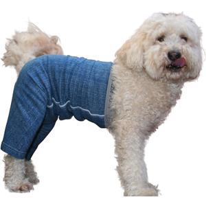 Original Dog Pants, E-Collar Alternative, Dog Pajamas, Dog Diaper, Small Dog, Blue