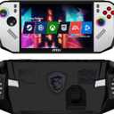 Case for MSI Claw A8 BZ2EM,TPU Soft Grip Protective Cover Back Shell with Kickstand for MSI Claw A8 BZ2EM 8 inch 2025 PC Portable Handheld Gaming Console Lightweight Cover Case, Black