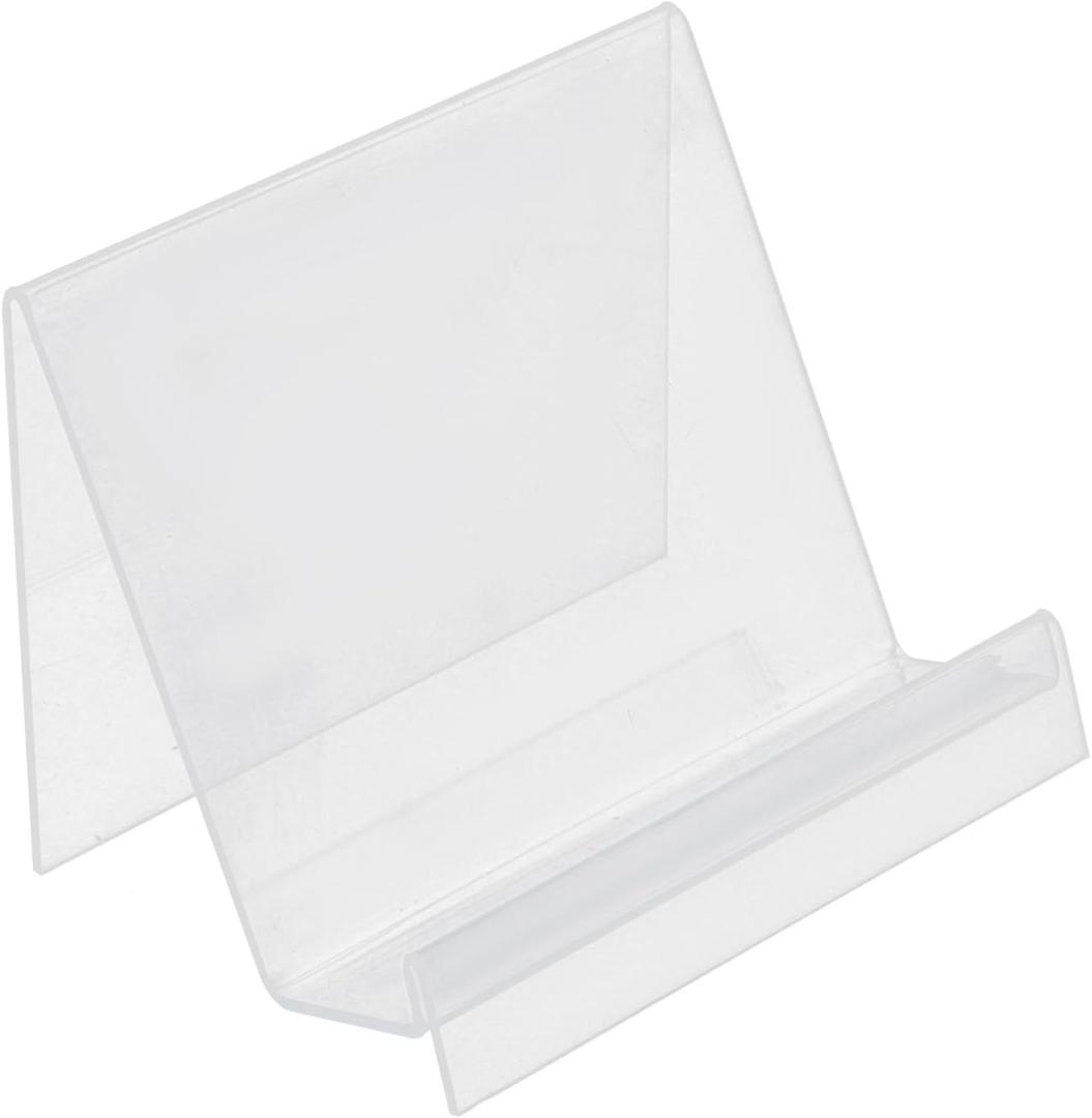 2pcs Transparent Book Stands Display Holders for Vinyl Records Books Albums for Home Organization Showcasing Collections, 9 x 12