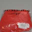 Jumppmile Women's Ruffle Sheer Mesh Swimwear Bikini Cover Up Pants See Through (Large, Red)