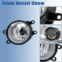WFLNHB Fog Lights Replacement for Toyota RAV4 2009-2012 with Bulbs Bezels Harness Switch Kit Driving Lamps Fog Lights