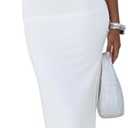 BORIFLORS Women's Sexy Bodycon V Neck Spaghetti Strap Maxi Dress Elegant Backless Cocktail Evening Party Long Formal Dresses(XS)