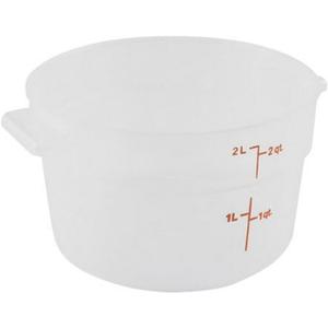 Cambro (RFS2PP190 2 Qt. Round Polypropylene Food Storage Container - Camwear