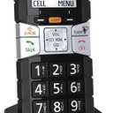 Panasonic Rugged Cordless Phone Handset Accessory Compatible with TGD8xx, TGE6xx and TGF9xx Series Cordless Phone Systems - KX-TGTA61B (Black)