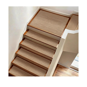 15pcs Stairs Treads 8"X30" and 1 Landing Carpet 30"X30", Linen Stair Carpet for Wooden Steps Non Slip Peel and Stick Stairs Runner Indoor Self-Adhesive Treads Stair Covers Mat