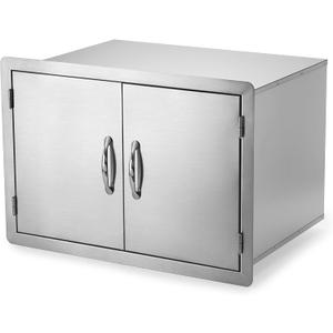 Stanbroil Stainless Steel Outdoor Kitchen Double Door Dry Storage Pantry, 30- Inch
