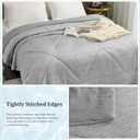 VK VKLIVING Cooling Comforter Twin Size, Summer Cooling Blanket for Hot Sleepers and Night Sweats, Lightweight & Breathable Soft Summer Cool Quilt for Twin Bed (60"x80", Grey)