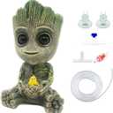 Aquarium Groot Air Bubbler Decorations Fish Tank Air Stone Set