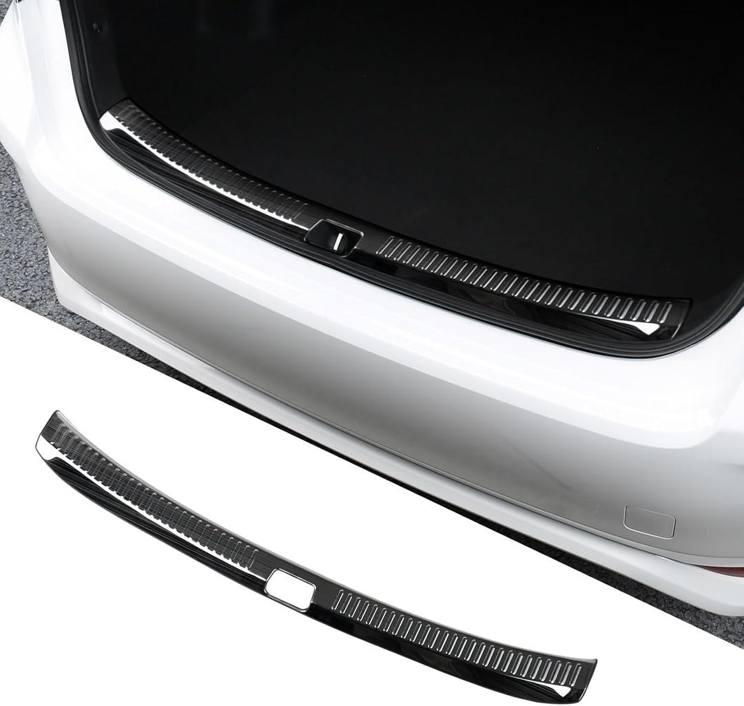 BLOPER Stainless Steel Car Inside Rear Bumper Projector Guard for (Toyota Corolla A Carbon Fibe2019-2024)