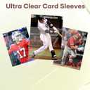 5000 Counts Card Sleeves, Clear Penny Sleeves for Trading Cards, Baseball Card Sleeves, Soft Trading Cards Sleeve Fit for MTG, TCG, Baseball Cards, Football Cards, Game Cards