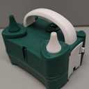 Electric Balloon Pump for Party Decorations  Portable Inflator, Auto Shutoff, Balloon Air Pump Dual Nozzle Rose Red 110V 600W  (Green)