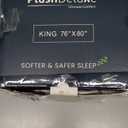 PlushDeluxe Premium Bamboo Mattress Protector  King Size, Waterproof, & Ultra Soft Breathable Noiseless Washable Bed Mattress Cover for Comfort & Protection - White