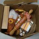 Thanksgiving Decorations for Home 8PCS Tiered Tray Decor Set, Tabletop Fall Thanksgiving Decor for Shelf Mantel Fireplace Office Desk Coffee Bar Table Centerpieces Pumpkin Farmhouse Wood Sign