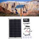 30A MPPT Solar Controller and Solar Panel Kit, 12V 24V 50W Solar Panel Charger Battery Charger for RV Trailer Boat Marine, Camping Emergency