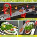 Gloween Dinosaur Toys for Kids 3-5, Dinosaur Truck with 8 Small Dinosaur Cars, Birthday Gifts Toys for 3 4 5+ Year Old Boy, Transport Carrier Truck for Toddlers, Great for Grandkids