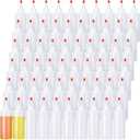 Irenare 60 Pieces 6.8 oz Condiment Squeeze Bottles Plastic Squeeze Condiment Bottles with Red Tip Cap Empty Syrup Dispenser for Sauce Ketchup Oil Food Kitchen Glue Syrup Sauces Dressing Art Crafts